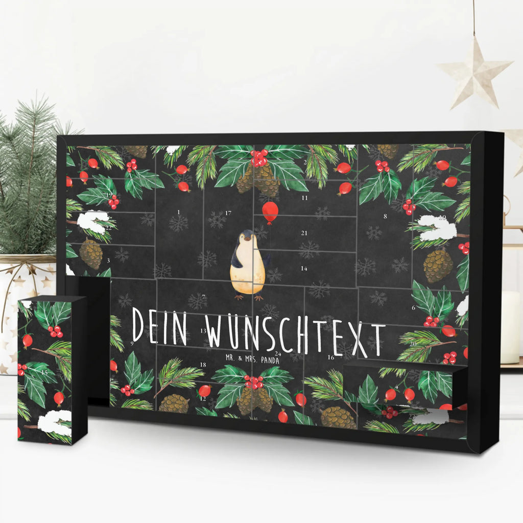 Personalisierter Befüllbarer Adventskalender Pinguin Luftballon Befüllbarer Adventskalender, Adventskalender zum selbst befüllen, Pinguin, Pinguine, Luftballon, Tagträume, Lebenslust, Geschenk Freundin, Geschenkidee, beste Freundin, Motivation, Neustart, neues Leben, Liebe, Glück