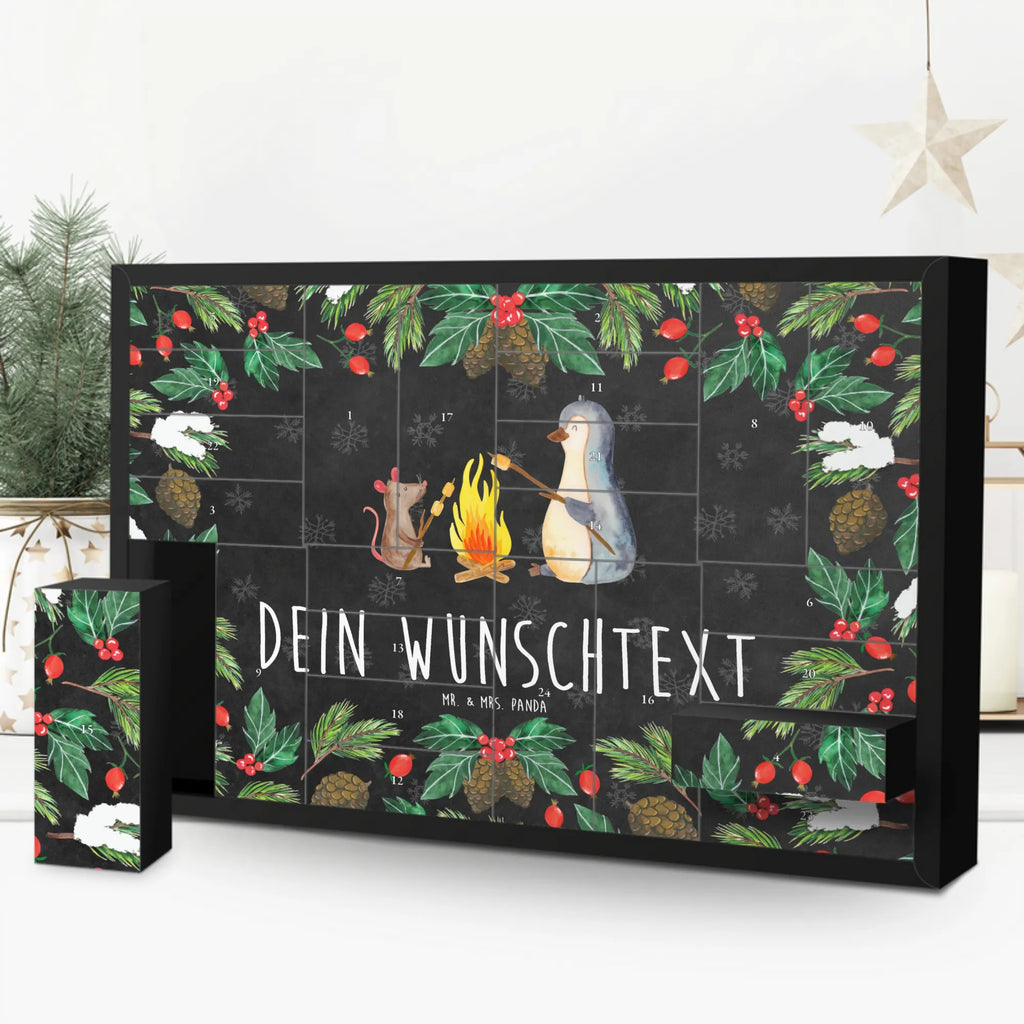 Personalisierter Befüllbarer Adventskalender Pinguin Lagerfeuer Befüllbarer Adventskalender, Adventskalender zum selbst befüllen, Pinguin, Maus, Pinguine, Lagerfeuer, Leben, Arbeit, Job, Motivation, Büro, Büroalltag, Lebensspruch, Lebensmotivation, Neustart, Liebe, grillen, Feuer, Marshmallows