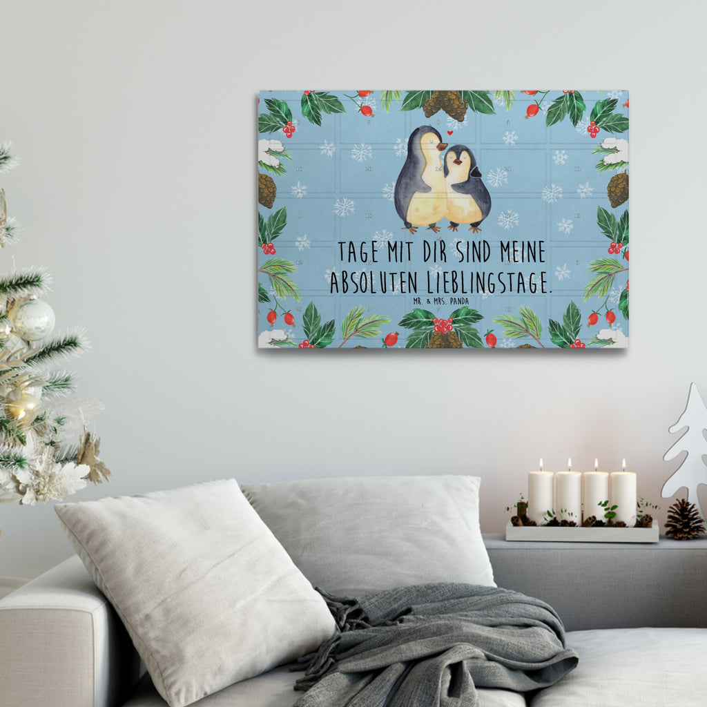 Tee Adventskalender Pinguin umarmen Adventskalender, Kerzen Adventskalender, Duftkerzen Adventskalender, Pinguin, Liebe, Liebespaar, Liebesbeweis, Liebesgeschenk, Verlobung, Jahrestag, Hochzeitstag, Hochzeit, Hochzeitsgeschenk