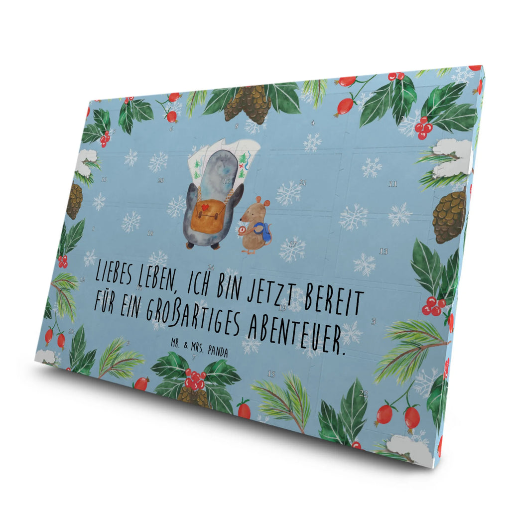 Tee Adventskalender Pinguin & Maus Wanderer Adventskalender, Kerzen Adventskalender, Duftkerzen Adventskalender, Pinguin, Pinguine, Abenteurer, Abenteuer, Roadtrip, Ausflug, Wanderlust, wandern