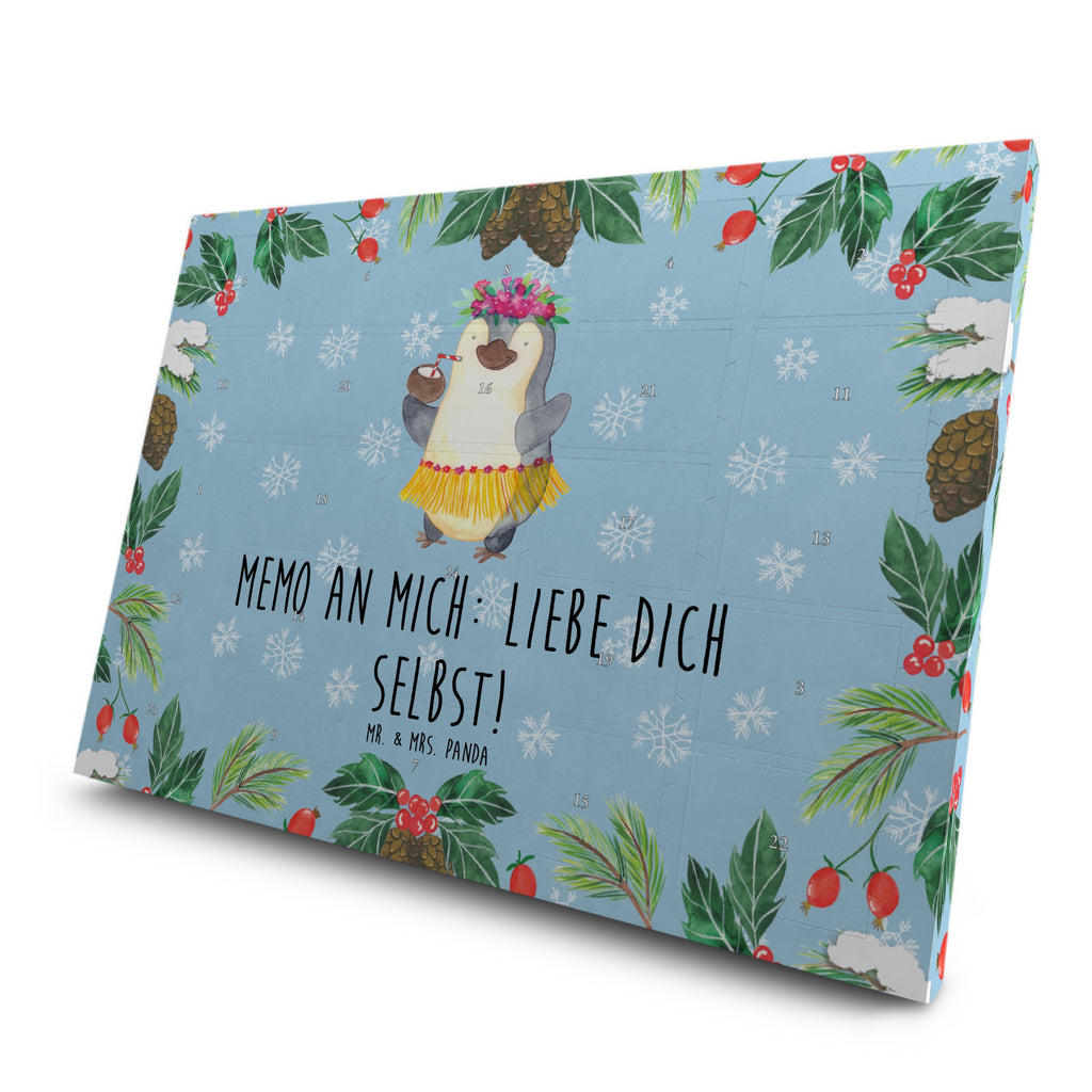 Tee Adventskalender Pinguin Kokosnuss Adventskalender, Kerzen Adventskalender, Duftkerzen Adventskalender, Pinguin, Aloha, Hawaii, Urlaub, Kokosnuss, Pinguine