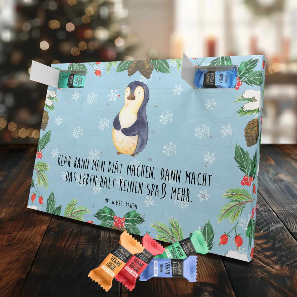 Veganer Adventskalender Pinguin Diät Schokoladen Adventskalender, Pinguin, Pinguine, Diät, Abnehmen, Abspecken, Gewicht, Motivation, Selbstliebe, Körperliebe, Selbstrespekt