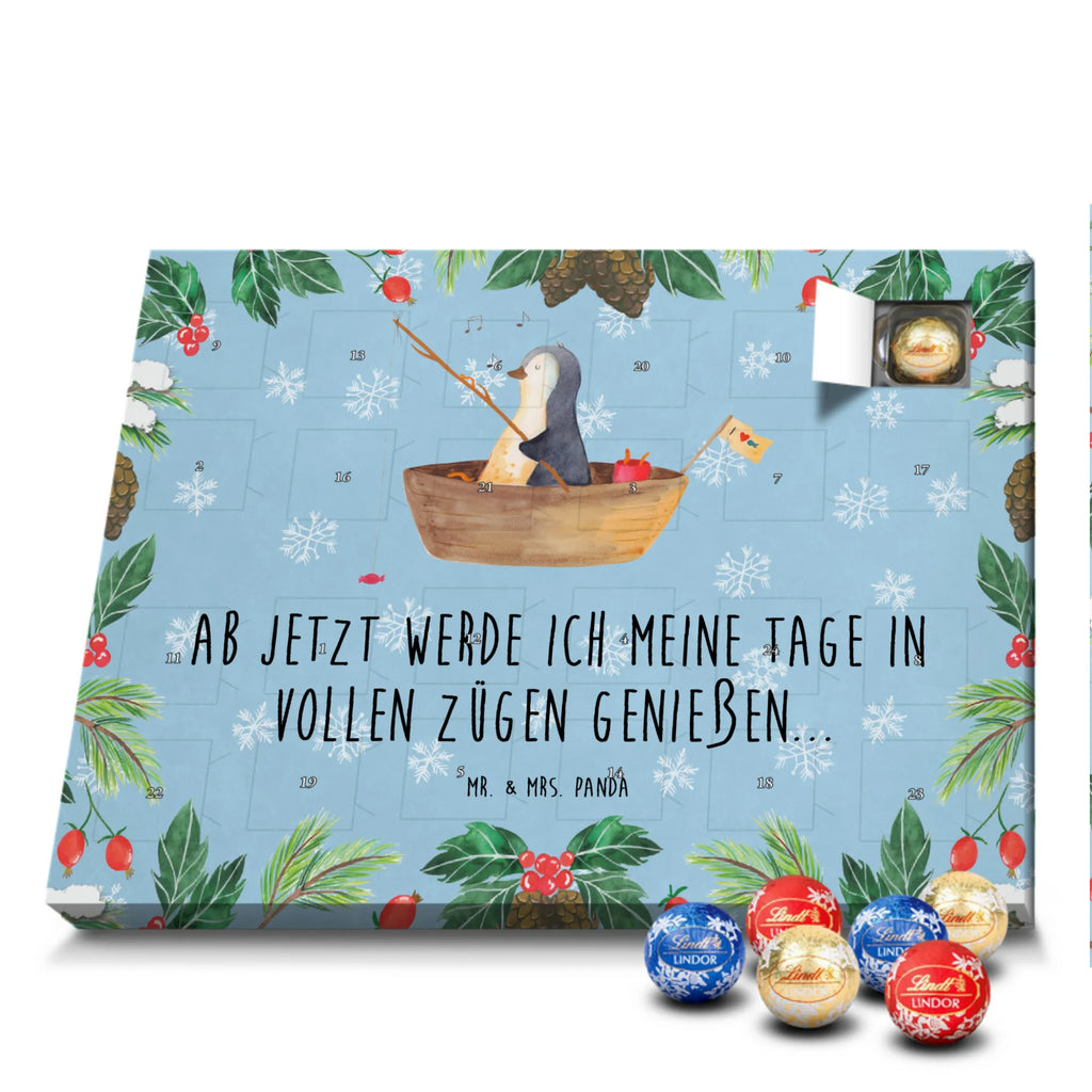 Kugel Markenschokolade Adventskalender Pinguin Angelboot Adventskalender, Weihnachtskalender, Kalender, Weihnachten, Schokoladen Adventskalender, Kugel Markenschokolade Adventskalender, Pinguin, Pinguine, Angeln, Boot, Angelboot, Lebenslust, Leben, genießen, Motivation, Neustart, Neuanfang, Trennung, Scheidung, Geschenkidee Liebeskummer