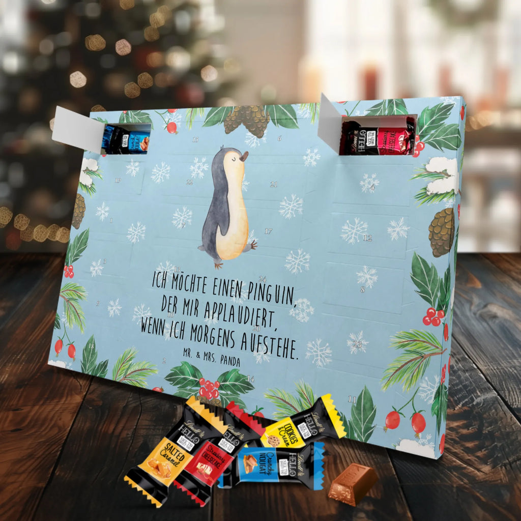 Markenschokolade Adventskalender Pinguin marschieren Adventskalender, Weihnachtskalender, Markenschokolade Adventskalender, Pinguin, Pinguine, Frühaufsteher, Langschläfer, Bruder, Schwester, Familie