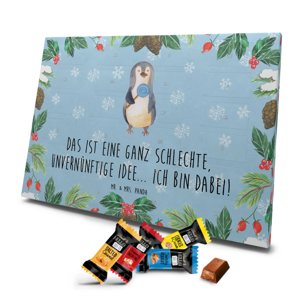 Markenschokolade Adventskalender Pinguin Lolli Adventskalender, Weihnachtskalender, Markenschokolade Adventskalender, Pinguin, Pinguine, Lolli, Süßigkeiten, Blödsinn, Spruch, Rebell, Gauner, Ganove, Rabauke