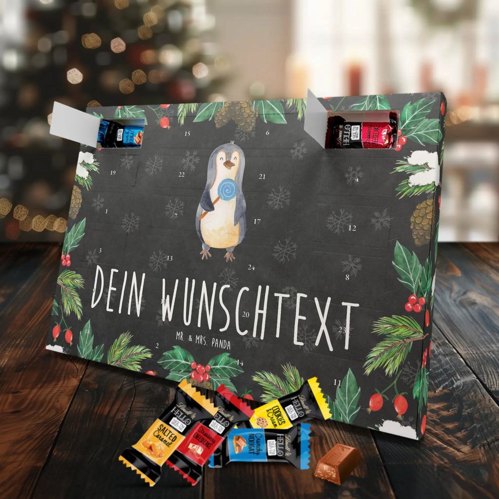 Personalisierter Markenschokolade Adventskalender Pinguin Lolli Personalisierter Adventskalender, Pinguin, Pinguine, Lolli, Süßigkeiten, Blödsinn, Spruch, Rebell, Gauner, Ganove, Rabauke