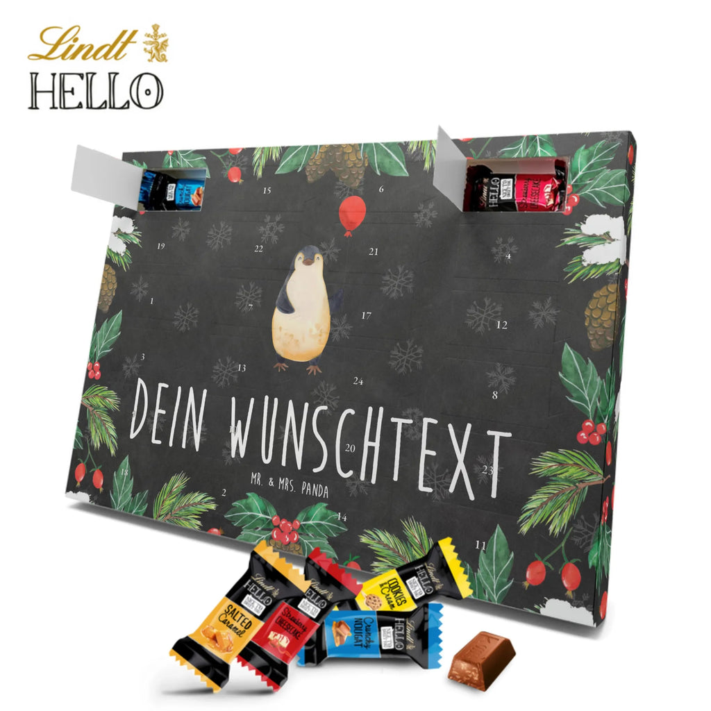 Personalisierter Markenschokolade Adventskalender Pinguin Luftballon Personalisierter Adventskalender, Pinguin, Pinguine, Luftballon, Tagträume, Lebenslust, Geschenk Freundin, Geschenkidee, beste Freundin, Motivation, Neustart, neues Leben, Liebe, Glück