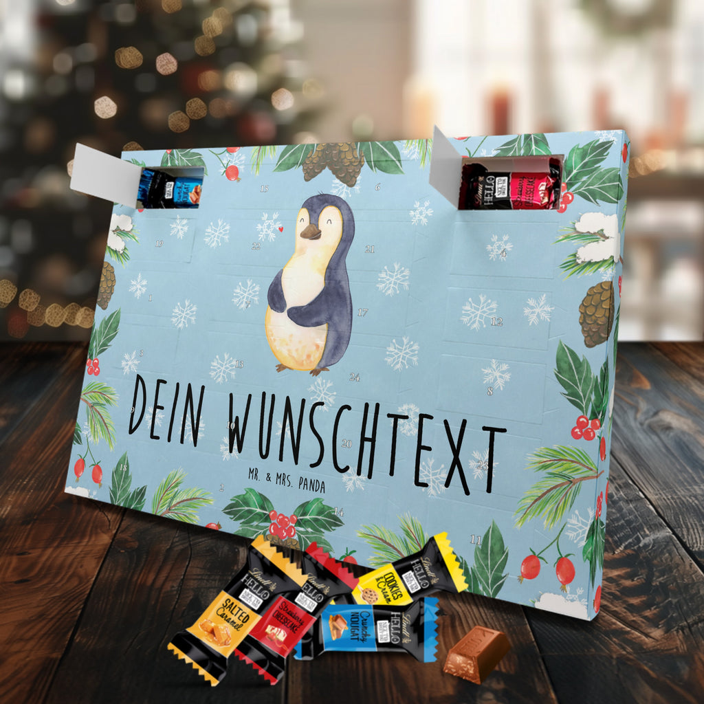 Personalisierter Markenschokolade Adventskalender Pinguin Diät Personalisierter Adventskalender, Pinguin, Pinguine, Diät, Abnehmen, Abspecken, Gewicht, Motivation, Selbstliebe, Körperliebe, Selbstrespekt