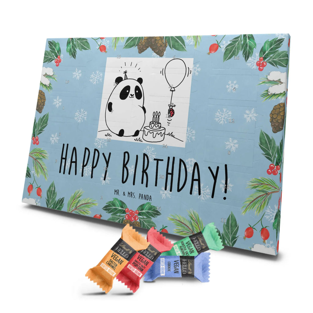 Veganer Adventskalender Panda Geburtstag Schokoladen Adventskalender