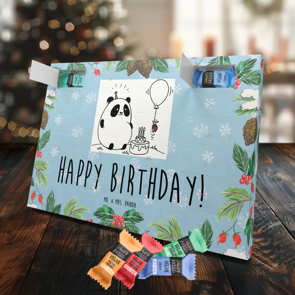 Veganer Adventskalender Panda Geburtstag Schokoladen Adventskalender