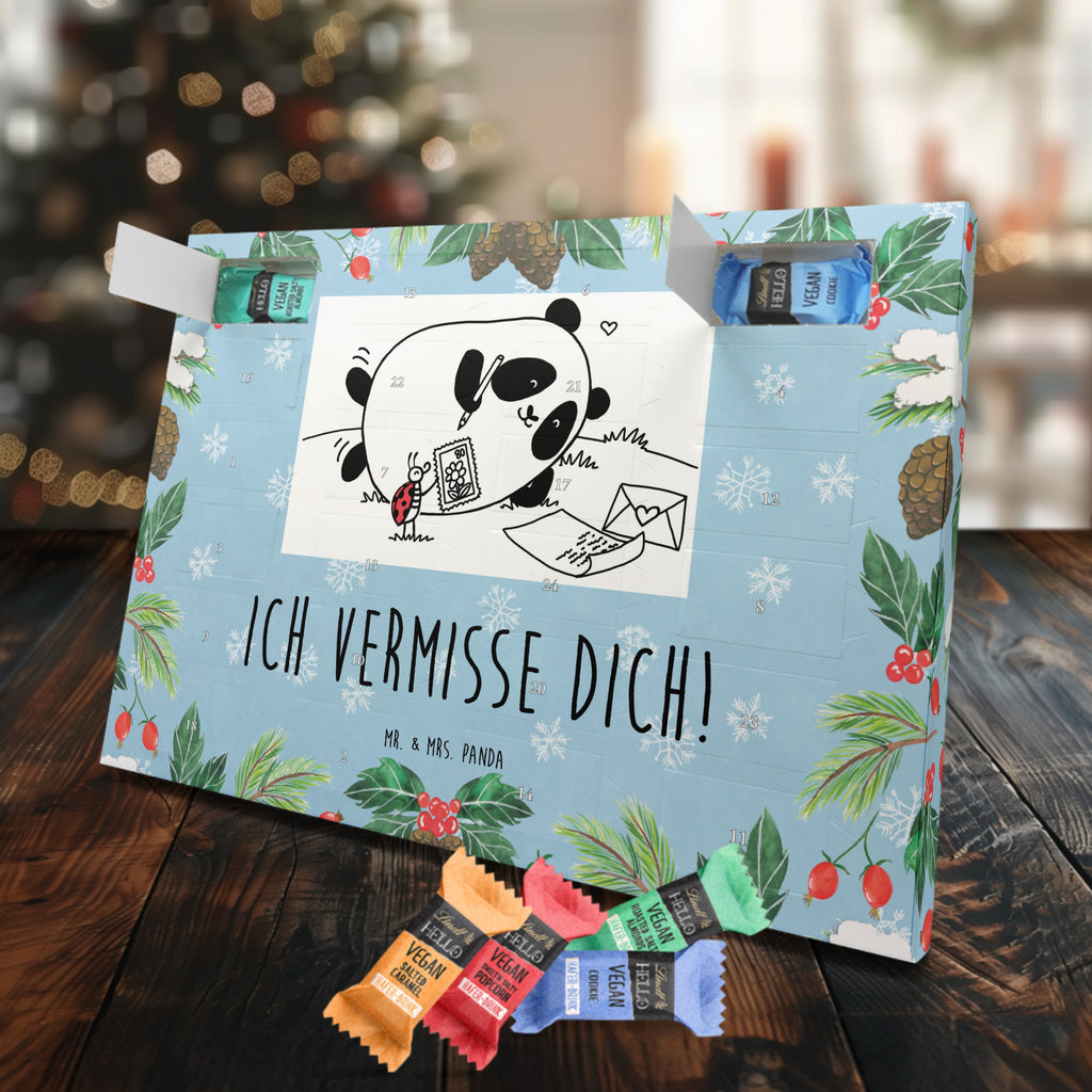 Veganer Adventskalender Panda Vermissen Schokoladen Adventskalender