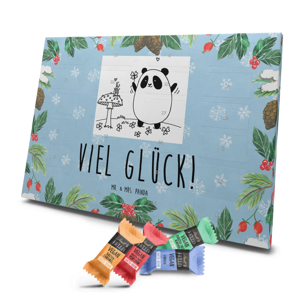 Veganer Adventskalender Panda Glück Schokoladen Adventskalender