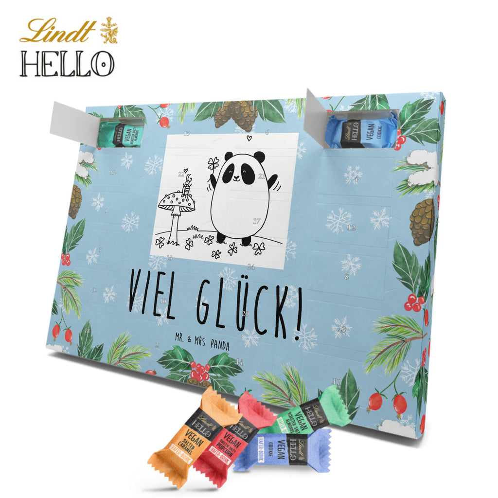 Veganer Adventskalender Panda Glück Schokoladen Adventskalender