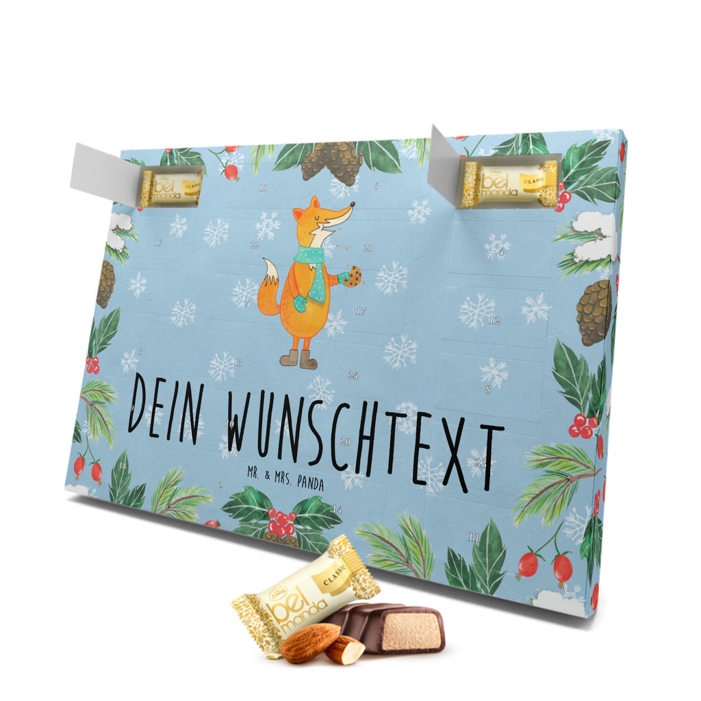 Personalisierter Marzipan Adventskalender Fuchs Keks Personalisierter Marzipan Adventskalender, Fuchs, Füchse, Backen Spruch, Kekse, Winter, Weihnachtszeit, Plätzchen, Liebe, Küche Deko