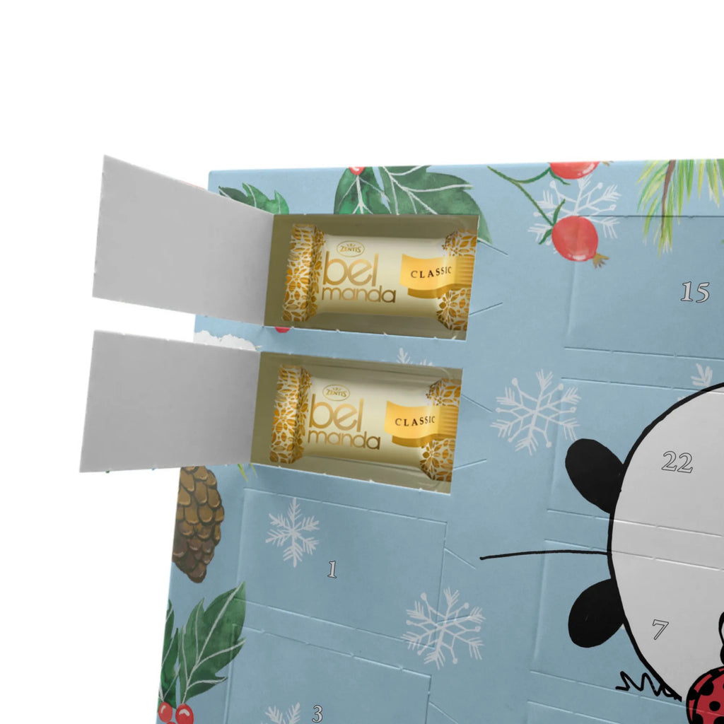 Personalisierter Marzipan Adventskalender Panda Vermissen Personalisierter Marzipan Adventskalender