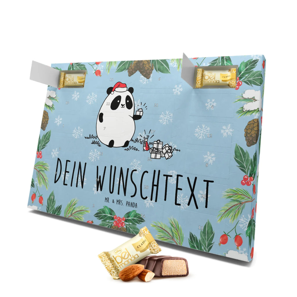 Personalisierter Marzipan Adventskalender Panda Weihnachtsgeschenk Personalisierter Marzipan Adventskalender