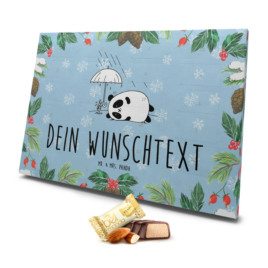 Personalisierter Marzipan Adventskalender Panda Freundschaft Personalisierter Marzipan Adventskalender