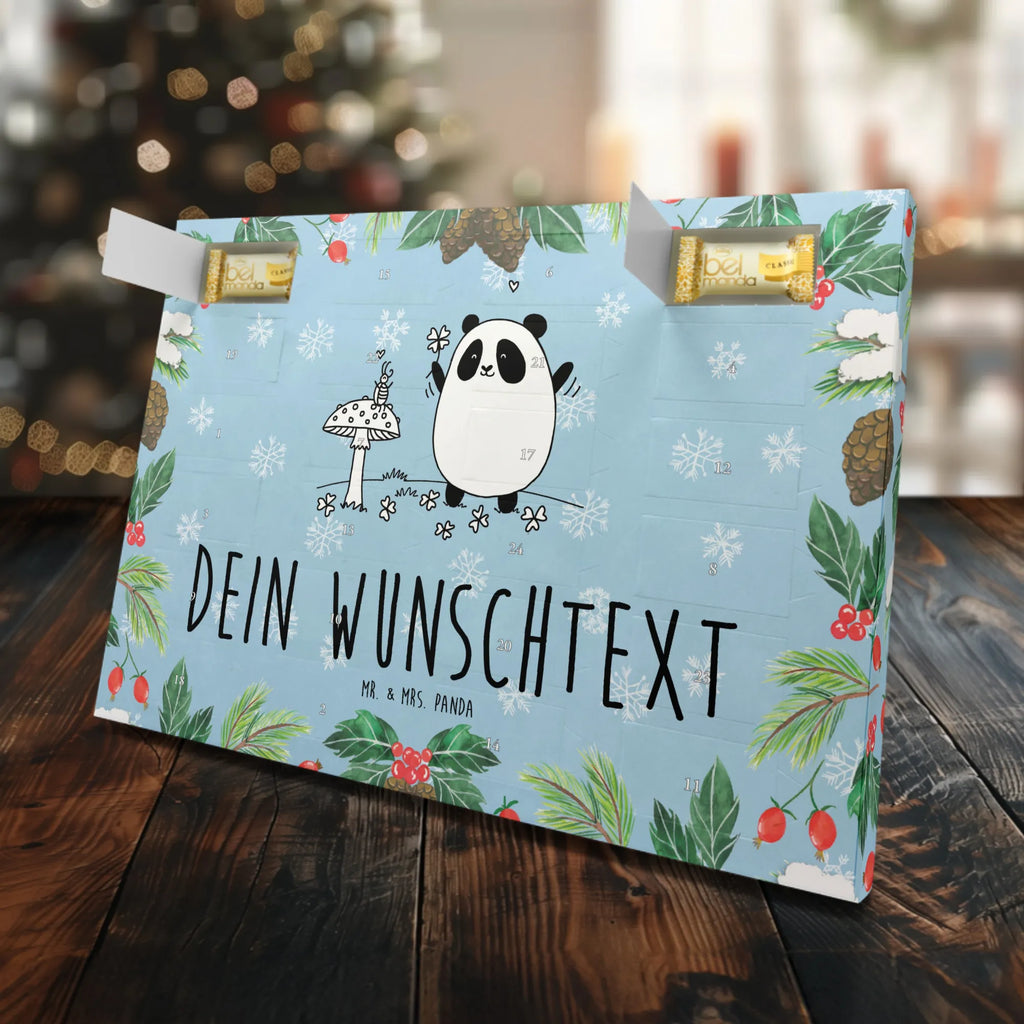 Personalisierter Marzipan Adventskalender Panda Glück Personalisierter Marzipan Adventskalender