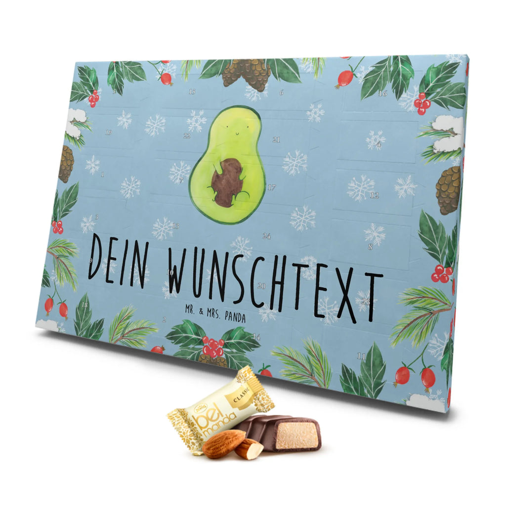 Personalisierter Marzipan Adventskalender Avocado Kern Personalisierter Marzipan Adventskalender, Avocado, Veggie, Vegan, Gesund, Avokado, Avocadokern, Kern, Pflanze, Spruch Leben