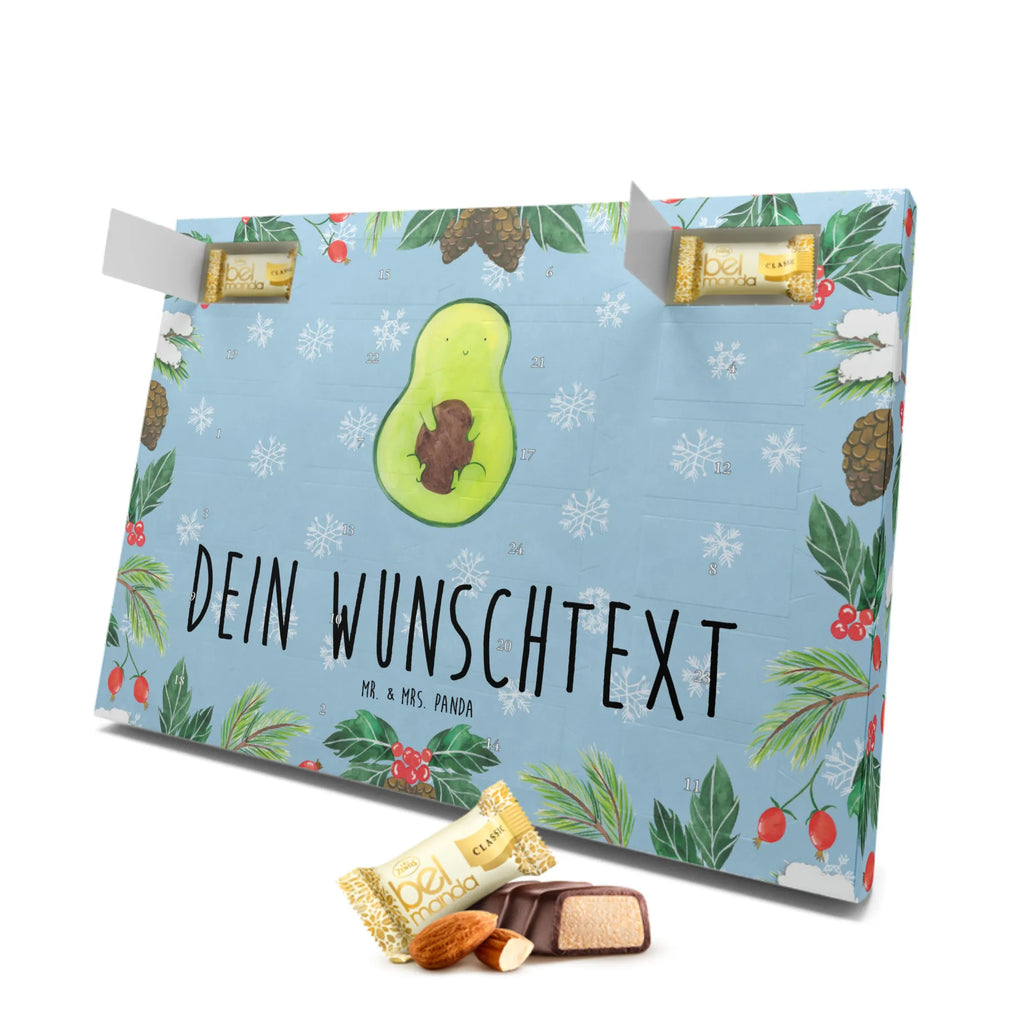 Personalisierter Marzipan Adventskalender Avocado Kern Personalisierter Marzipan Adventskalender, Avocado, Veggie, Vegan, Gesund, Avokado, Avocadokern, Kern, Pflanze, Spruch Leben