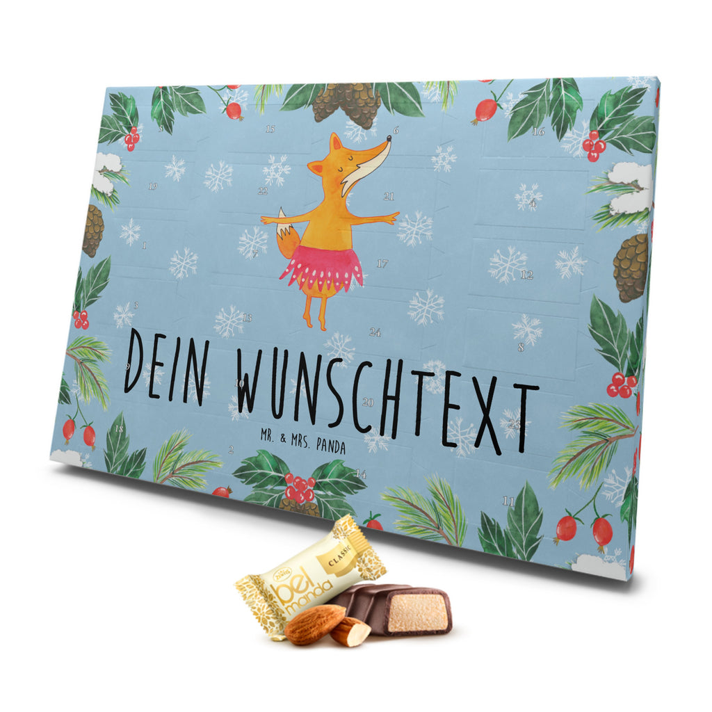 Personalisierter Marzipan Adventskalender Fuchs Ballerina Personalisierter Marzipan Adventskalender, Fuchs, Fuchs Spruch, Füchse, Füchsin, Ballerina, Ballett, Tänzerin, Tanzen, Party, Einladung, Geburtstag