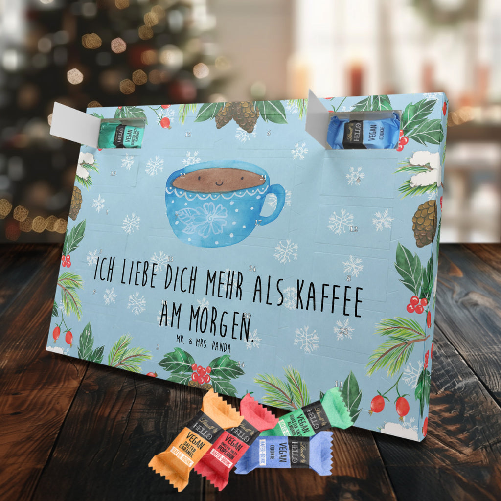 Veganer Adventskalender Kaffee Tasse Schokoladen Adventskalender, Tiermotive, Gute Laune, lustige Sprüche, Tiere, Kaffee, Tasse, Liebe, Geschmack, Genuss, Glücklich