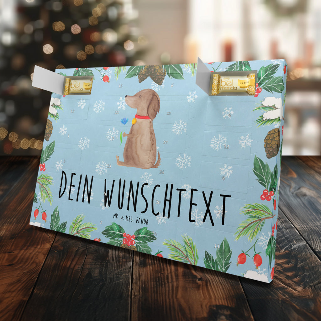 Personalisierter Marzipan Adventskalender Hund Blume Personalisierter Marzipan Adventskalender, Hund, Hundemotiv, Haustier, Hunderasse, Tierliebhaber, Hundebesitzer, Sprüche, Hunde, Frauchen, Hundeliebe