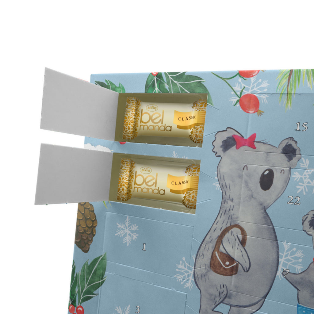 Personalisierter Marzipan Adventskalender Koala Familie zwei Personalisierter Marzipan Adventskalender, Familie, Vatertag, Muttertag, Bruder, Schwester, Mama, Papa, Oma, Opa, Koala, Koalabär, beste Familie, Familienzeit, Familienleben, Koalafamilie, Lieblingsfamilie