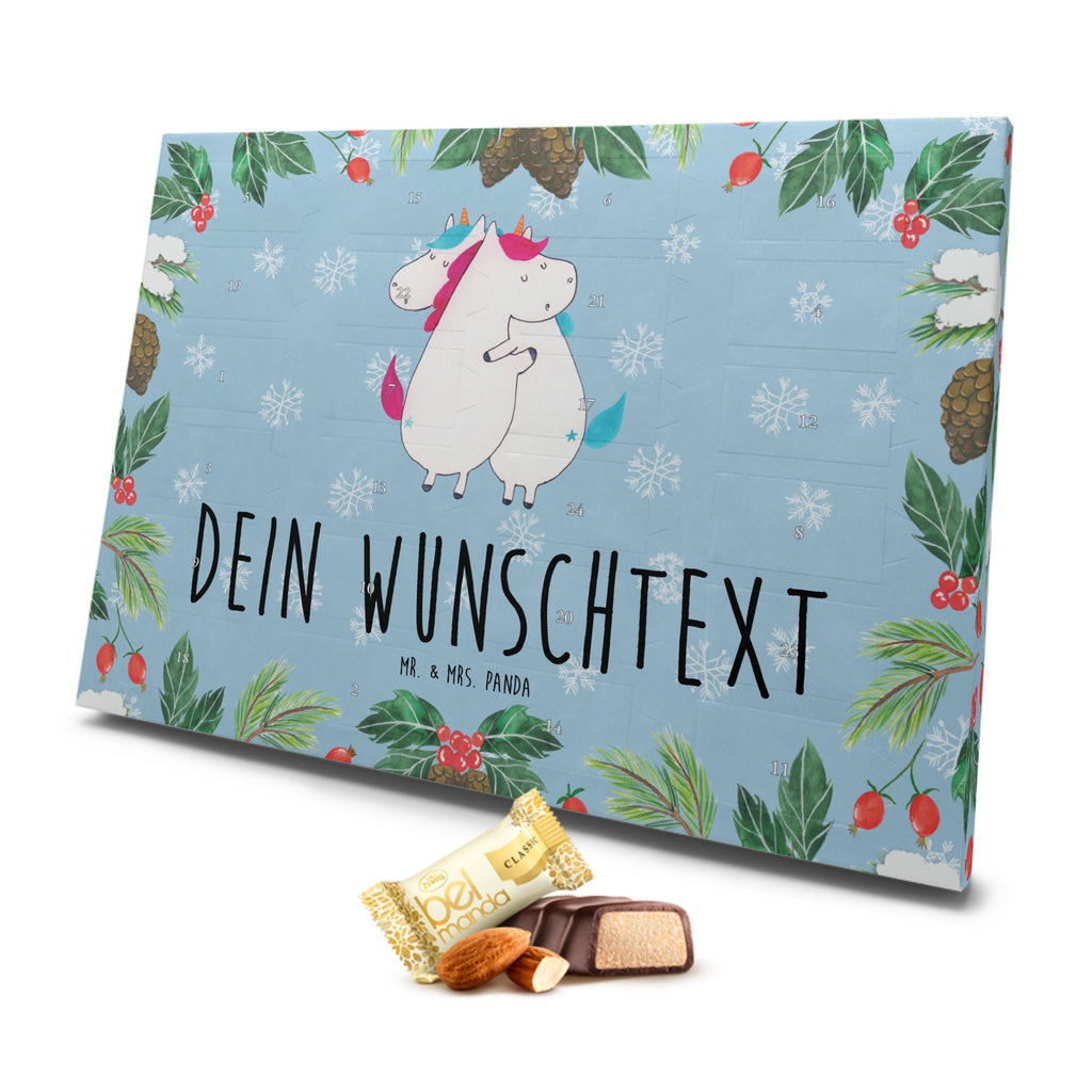 Personalisierter Marzipan Adventskalender Einhörner Umarmen Personalisierter Marzipan Adventskalender, Einhorn, Einhörner, Einhorn Deko, Pegasus, Unicorn, Freundinnen, Freundin, BFF, Schwester, Schwestern, Familie, Geschwister, Sister, Liebe