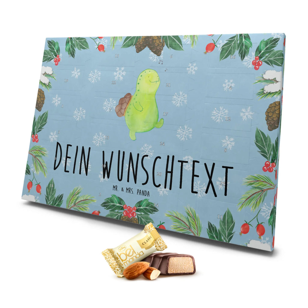 Personalisierter Marzipan Adventskalender Schildkröte Pfeifen Personalisierter Marzipan Adventskalender, Schildkröte, Schildi, Schildkröten, fröhlich, Glück, Motivation, Lebensfreude, Depression, Trennung, Neuanfang