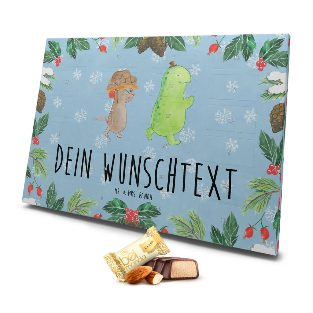 Personalisierter Marzipan Adventskalender Schildkröte Maus Personalisierter Marzipan Adventskalender, Schildkröte, Maus, Freunde, Freundinnen, beste Freunde, beste Freundinnen