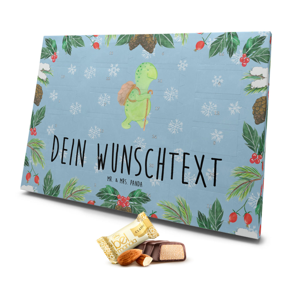 Personalisierter Marzipan Adventskalender Schildkröte Wanderer Personalisierter Marzipan Adventskalender, Schildkröte, Schildkröten, Motivation, Motivationsspruch, Motivationssprüche, Neuanfang