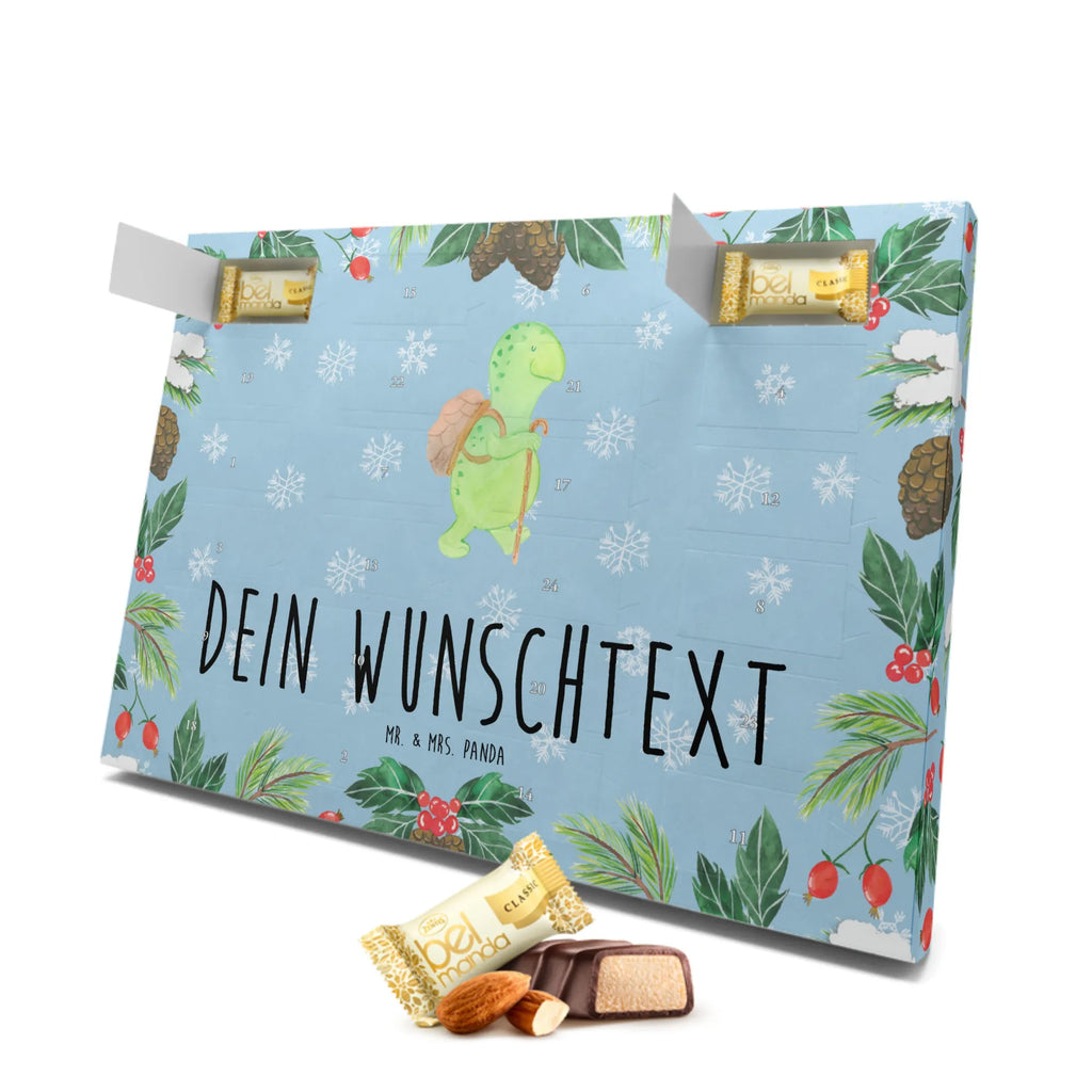 Personalisierter Marzipan Adventskalender Schildkröte Wanderer Personalisierter Marzipan Adventskalender, Schildkröte, Schildkröten, Motivation, Motivationsspruch, Motivationssprüche, Neuanfang