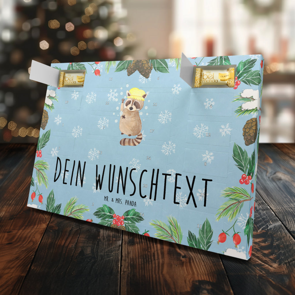 Personalisierter Marzipan Adventskalender Waschbär Personalisierter Marzipan Adventskalender, Tiermotive, Gute Laune, lustige Sprüche, Tiere, Waschbär, Tagträumen, Plan, Fröhlich, waschen, Seifenblasen