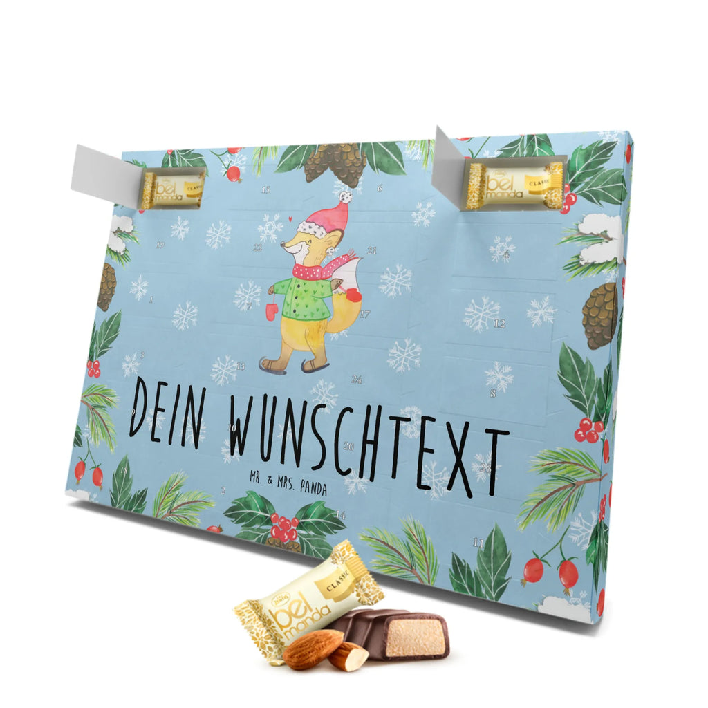 Personalisierter Marzipan Adventskalender Fuchs  Schlittschuhe Personalisierter Marzipan Adventskalender, Winter, Weihnachten, Weihnachtsdeko, Nikolaus, Advent, Heiligabend, Wintermotiv, Weihnachtsmann, Weihnachtstage, Weihnachtsbaum, Tannenbaum, Weihnachtszeit