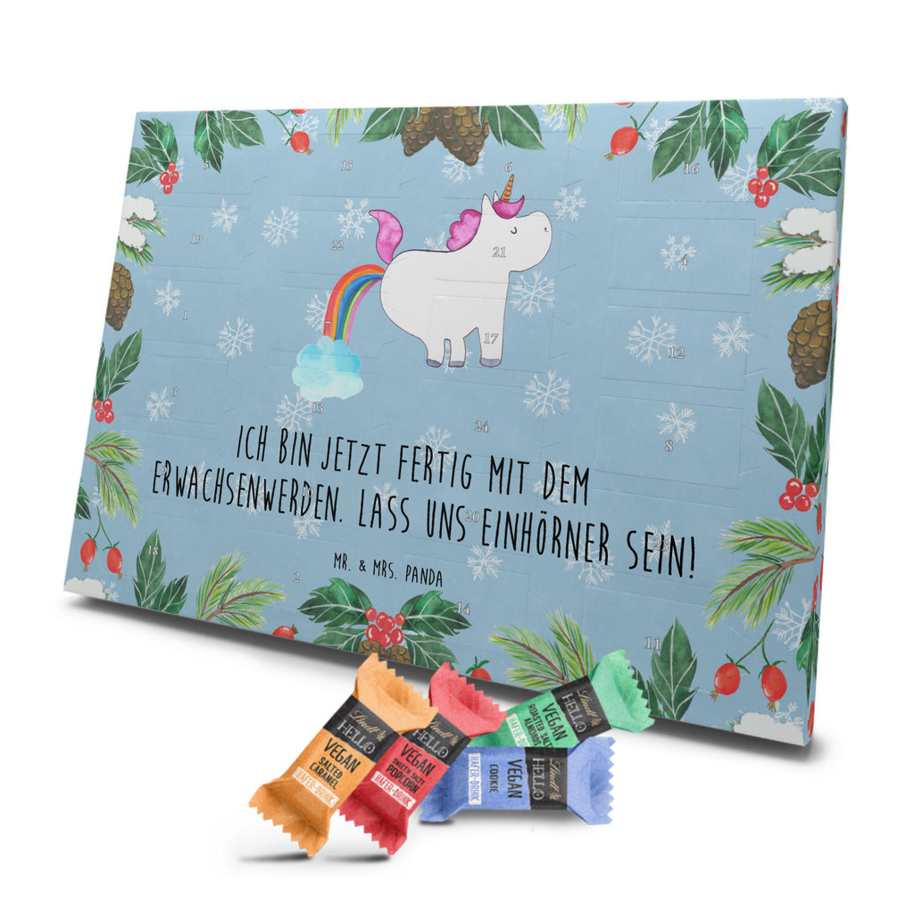 Veganer Adventskalender Einhorn Pupsen Schokoladen Adventskalender, Einhorn, Einhörner, Einhorn Deko, Pegasus, Unicorn, Pups, Regenbogen, Glitzer, Einhornpower, Erwachsenwerden, Spaß, lustig, Freundin