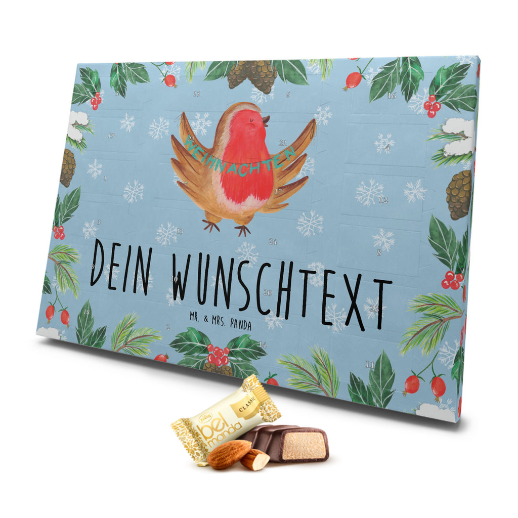 Personalisierter Marzipan Adventskalender Rotkehlchen Weihnachten Personalisierter Marzipan Adventskalender, Winter, Weihnachten, Weihnachtsdeko, Nikolaus, Advent, Heiligabend, Wintermotiv, Frohe Weihnachten, Weihnachtsmotiv, Weihnachtsgruß, Vogel, xmas