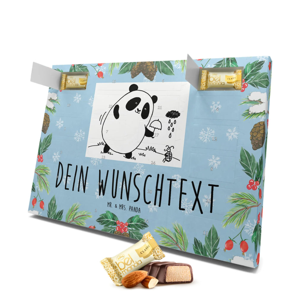 Personalisierter Marzipan Adventskalender Panda Zusammenhalt Personalisierter Marzipan Adventskalender