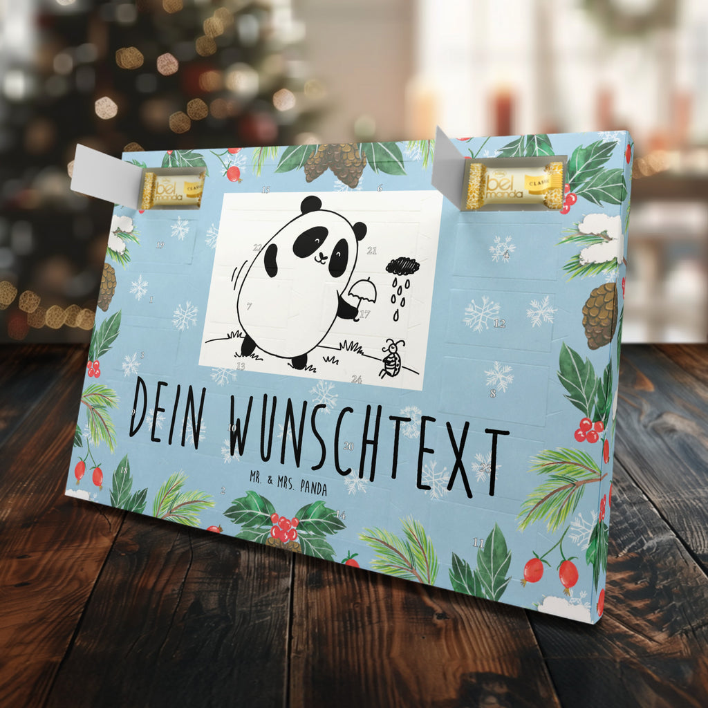 Personalisierter Marzipan Adventskalender Panda Zusammenhalt Personalisierter Marzipan Adventskalender