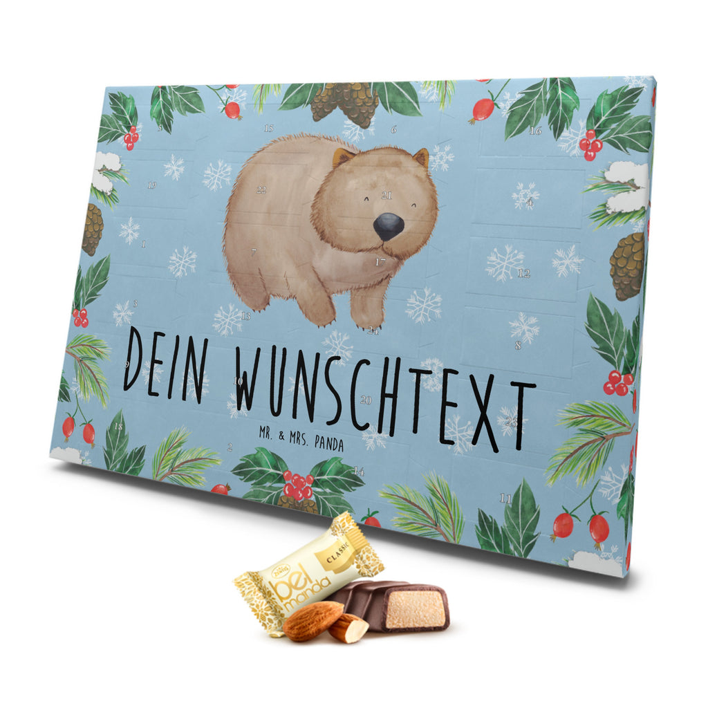 Personalisierter Marzipan Adventskalender Wombat Personalisierter Marzipan Adventskalender, Tiermotive, Gute Laune, lustige Sprüche, Tiere, Wombat, Das Leben ist schön, Motivation, Spruch, Australien