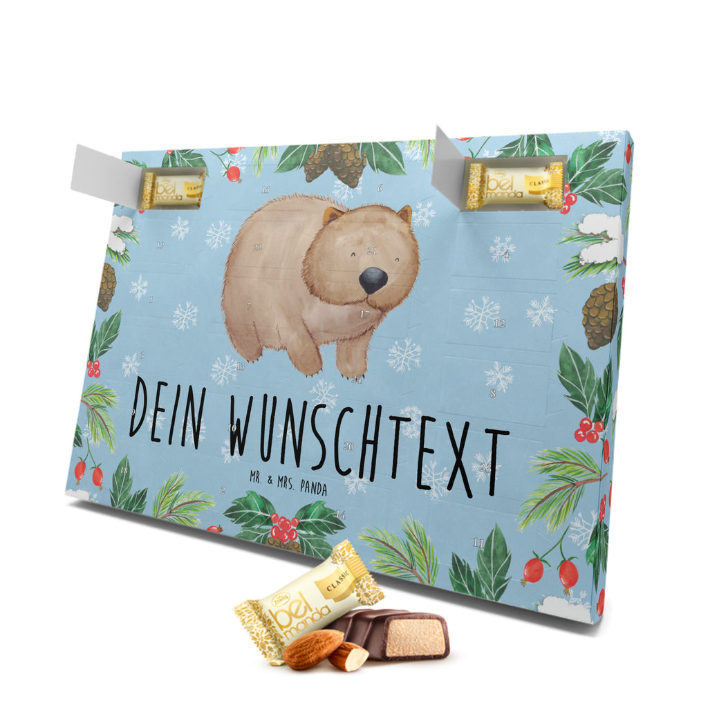 Personalisierter Marzipan Adventskalender Wombat Personalisierter Marzipan Adventskalender, Tiermotive, Gute Laune, lustige Sprüche, Tiere, Wombat, Das Leben ist schön, Motivation, Spruch, Australien