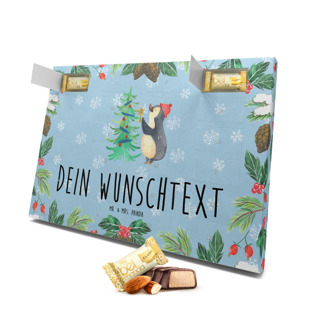 Personalisierter Marzipan Adventskalender Pinguin Weihnachtsbaum Personalisierter Marzipan Adventskalender, Winter, Weihnachten, Weihnachtsdeko, Nikolaus, Advent, Heiligabend, Wintermotiv, Pinguin