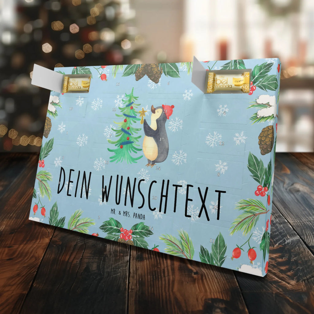 Personalisierter Marzipan Adventskalender Pinguin Weihnachtsbaum Personalisierter Marzipan Adventskalender, Winter, Weihnachten, Weihnachtsdeko, Nikolaus, Advent, Heiligabend, Wintermotiv, Pinguin