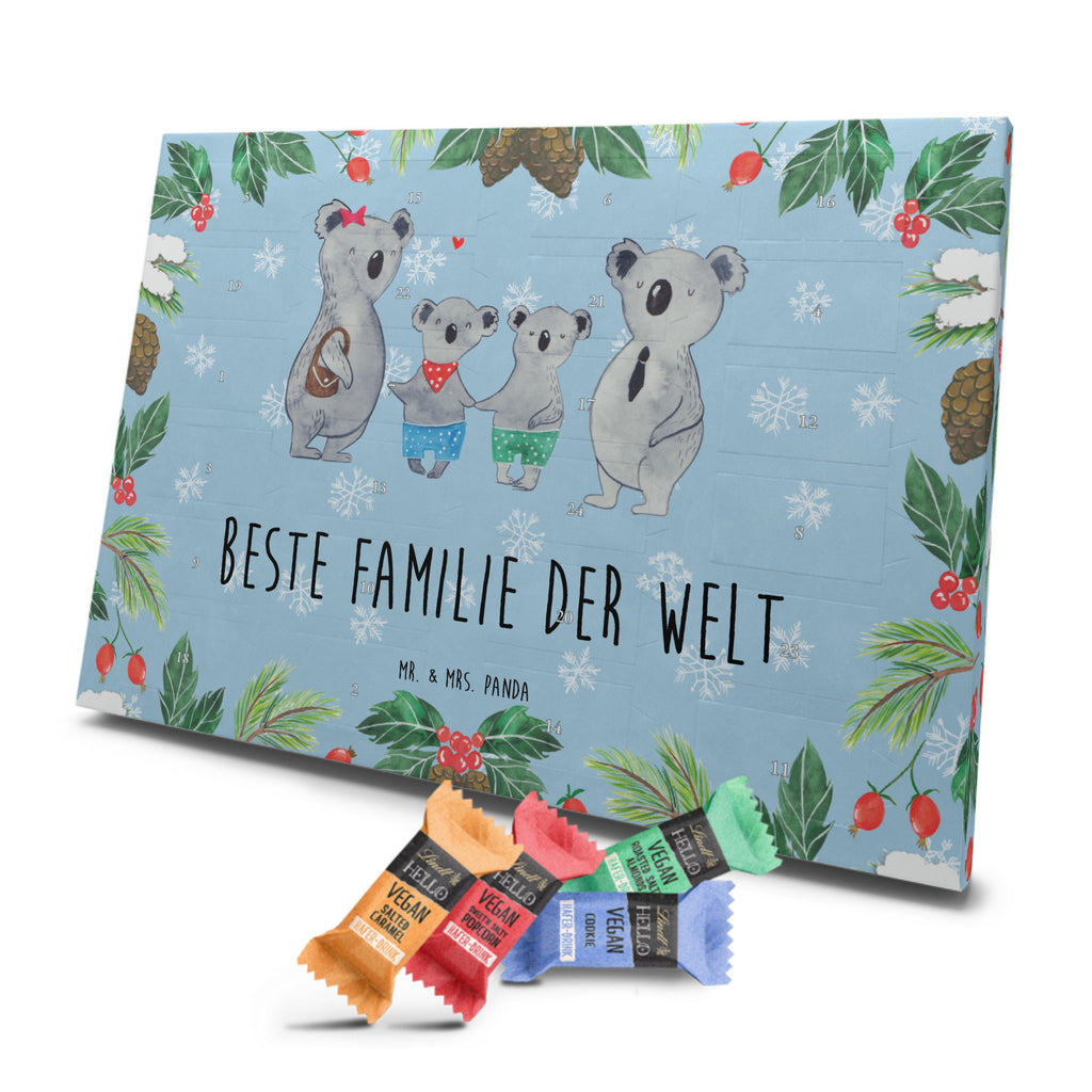 Veganer Adventskalender Koala Familie zwei Schokoladen Adventskalender, Familie, Vatertag, Muttertag, Bruder, Schwester, Mama, Papa, Oma, Opa, Koala, Koalabär, beste Familie, Familienzeit, Familienleben, Koalafamilie, Lieblingsfamilie