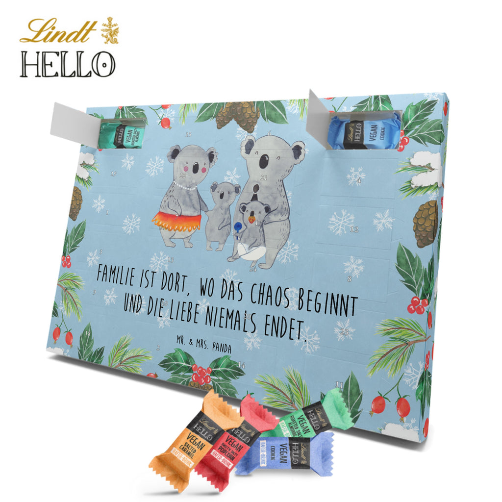 Veganer Adventskalender Koala Familie Schokoladen Adventskalender, Familie, Vatertag, Muttertag, Bruder, Schwester, Mama, Papa, Oma, Opa, Koala, Koalas, Family, Kinder, Geschwister, Familienleben