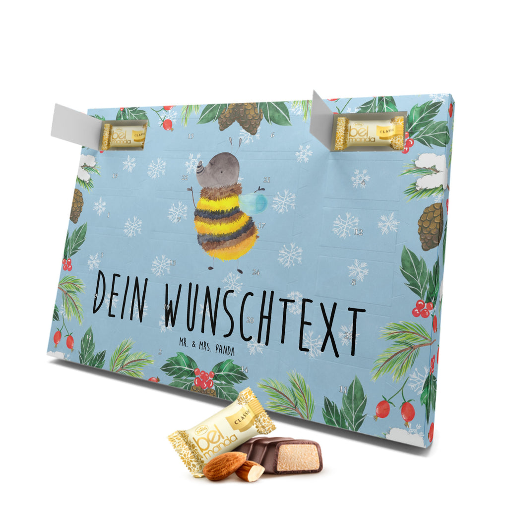 Personalisierter Marzipan Adventskalender Hummel flauschig Personalisierter Marzipan Adventskalender, Tiermotive, Gute Laune, lustige Sprüche, Tiere, Hummel, Flauschig, Biene, Blume, Natur