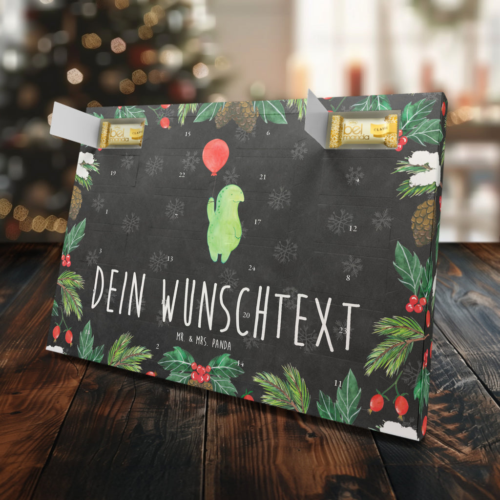 Personalisierter Marzipan Adventskalender Schildkröte Luftballon Personalisierter Marzipan Adventskalender, Schildkröte, Schildkröten, Mutausbruch, Motivation, Motivationsspruch