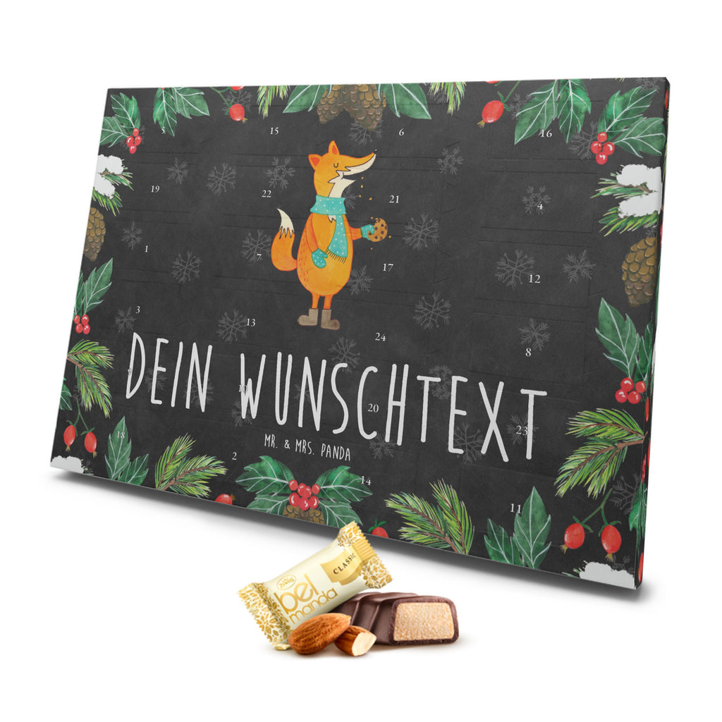 Personalisierter Marzipan Adventskalender Fuchs Keks Personalisierter Marzipan Adventskalender, Fuchs, Füchse, Backen Spruch, Kekse, Winter, Weihnachtszeit, Plätzchen, Liebe, Küche Deko