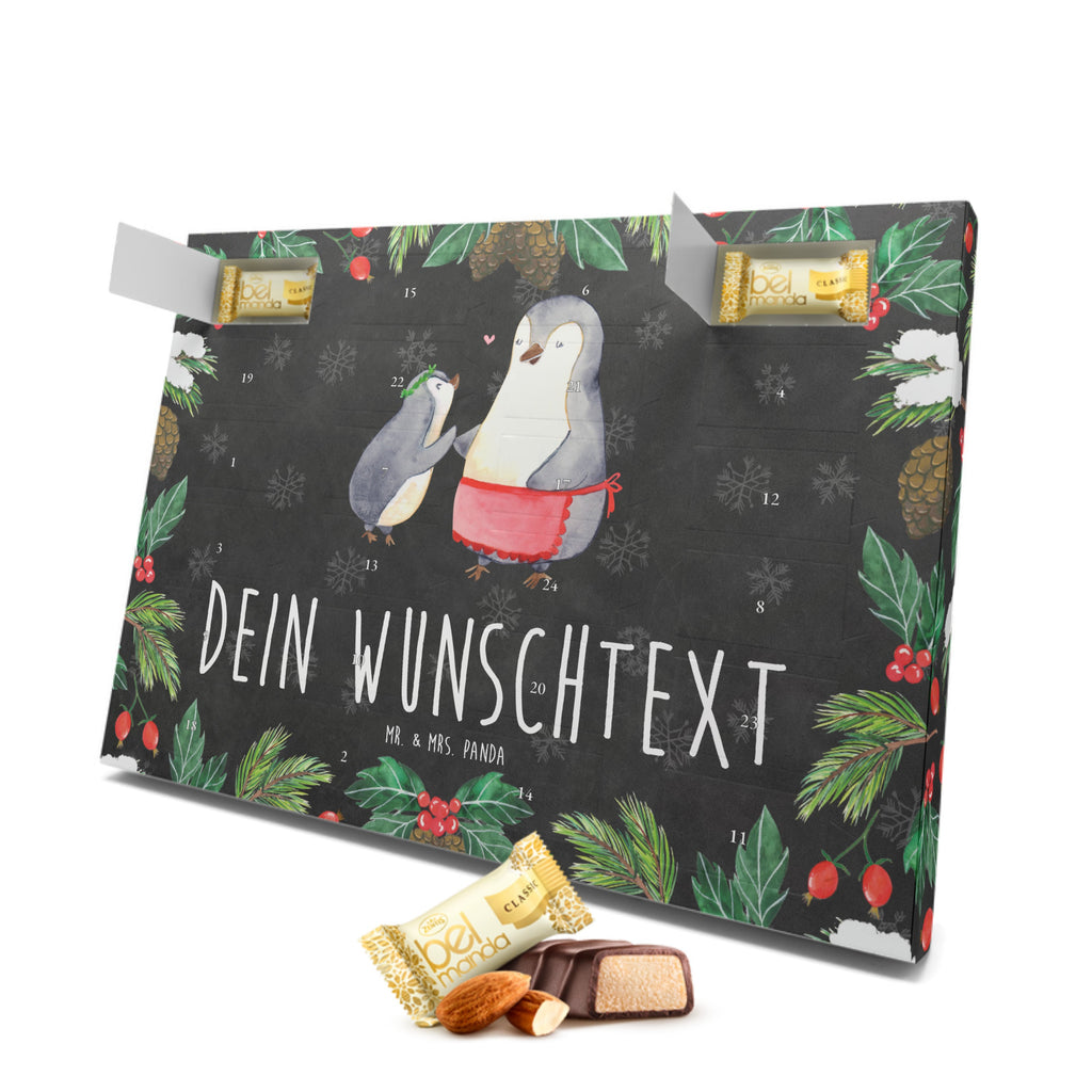 Personalisierter Marzipan Adventskalender Pinguin mit Kind Personalisierter Marzipan Adventskalender, Familie, Vatertag, Muttertag, Bruder, Schwester, Mama, Papa, Oma, Opa, Geschenk, Mami, Mutti, Mutter, Geburststag