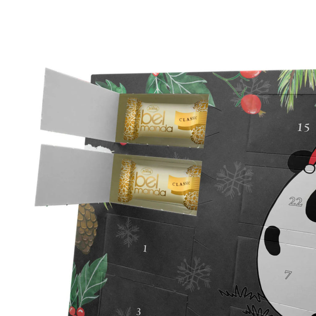 Personalisierter Marzipan Adventskalender Panda Weihnachtsgeschenk Personalisierter Marzipan Adventskalender